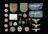 WWII GERMAN PINS, INSIGNIA, AWARDS, & MORE.