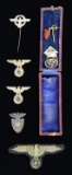 WWII GERMAN STICKPINS & INSIGNIA.