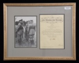 DOCUMENT SIGNED BY ADOLF HITLER & WERNER VON