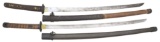 2 LATE WAR SHIN-GUNTO KATANA.