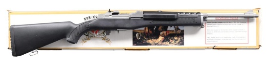 RUGER STAINLESS MINI-14 SEMI-AUTO RANCH RIFLE.