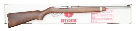 RUGER 10/22 STAINLESS SEMI AUTO RIFLE.