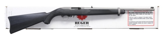 RUGER STAINLESS MODEL 10/22 SEMI-AUTO CARBINE.