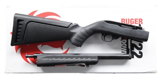 RUGER 10/22 TAKE DOWN SEMI AUTO RIFLE.