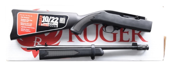 RUGER 10/22 TAKEDOWN SEMI AUTO RIFLE.