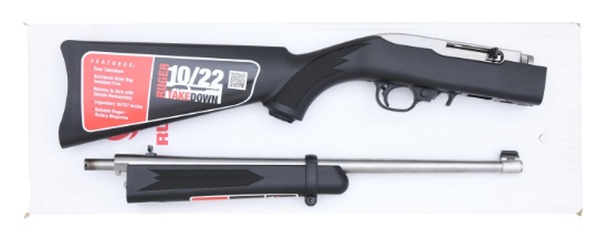 RUGER 10/22 TAKEDOWN SEMI AUTO RIFLE.