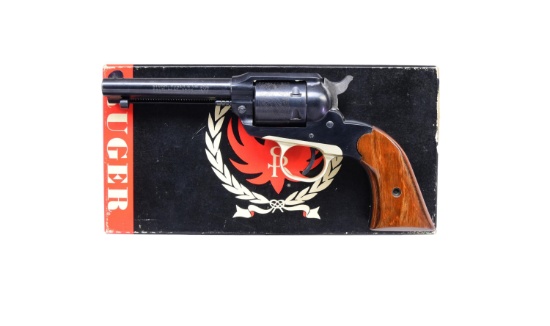 RUGER BC4 BEARCAT SA REVOLVER WITH FACTORY BOX.