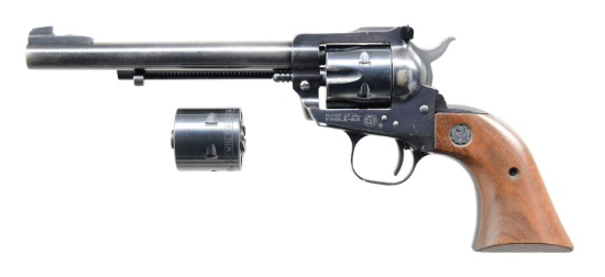 RUGER OM SINGLE SIX CONVERTIBLE SA REVOLVER.