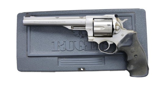 RUGER REDHAWK STAINLESS KRH-45R DA REVOLVER WITH