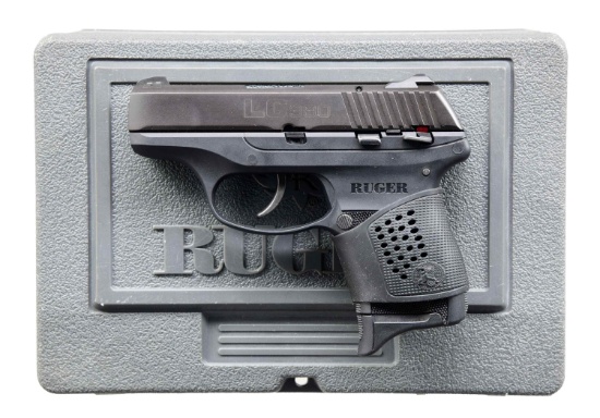 RUGER LC380 SEMI-AUTOMATIC PISTOL WITH CASE.
