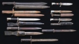 8 GERMAN EDGED WEAPONS & 1 US KRAG BAYONET.