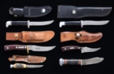 6 HUNTING KNIVES.