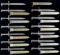 GROUPING OF 9 US MODEL 1905 E1 AND 4 M1 BAYONETS