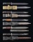 LOT OF 5 GERMAN K98k BAYONETS WITH MATCHING