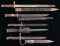 GROUP OF 4 VINTAGE MILITARY BAYONETS.