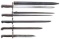 5 ASSORTED MILITARY BAYONETS.