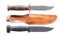 2 WWII ERA US NAVY MK1 FIGHTING KNIVES.
