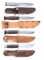 4 WWII ERA US FIGHTING AND SURVIVAL KNIVES.
