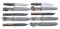5 MARK 2 TYPE US NAVY FIGHTING KNIVES INCLUDING 2