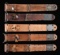 GROUP OF 5 US WWII M6 LEATHER SCABBARDS FOR THE M3