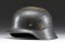 WWII GERMAN M1935 COAST ARTILLERY HELMET.