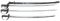 3 JAPANESE TYPE CAVALRY SABERS.