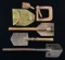 3 ENTRENCHING SHOVELS, 1 ENTRENCHING SHOVEL