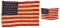 2 VINTAGE UNITED STATES FLAGS.