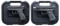 TWO GLOCK SEMI-AUTOMATIC PISTOLS WITH MATCHING