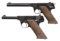 2 VINTAGE HI-STANDARD SEMI-AUTO PISTOLS; H-D & A.