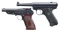 2 VINTAGE US 22 LR PISTOLS - RUGER & SHERIDAN.
