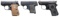 LOT OF 3 ASSORTED EUROPEAN POCKET PISTOLS.