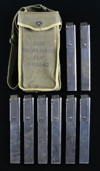 LOT OF 8 ASSORTED M3/M3A1 "GREASE GUN" 30-ROUND