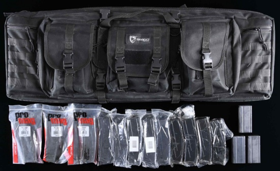 DRAGO SOFT CASE CONTAINING 15 ASSORTED M1 CARBINE