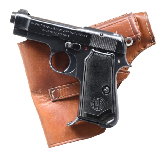WWII ITALIAN BERETTA 1934 SEMI AUTO PISTOL.