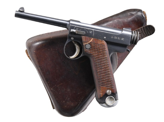 PRE-WAR JAPANESE T14 NAMBU SEMI AUTO PISTOL.