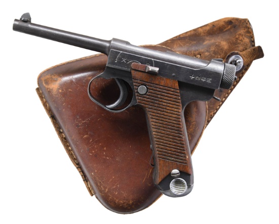 WWII JAPANESE NAGOYA T14 NAMBU SEMI AUTO PISTOL.
