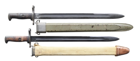 2 VERY EARLY PRODUCTION US MODEL 1903 BAYONETS.