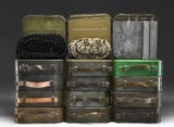 LOT OF 15 RUSSIAN MAXIM AMMUNITION CANS WITH