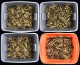 LOT OF 4 TOTES OF ASSORTED FIRED .50 BMG CARTRIDGE