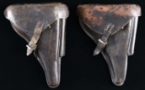LOT OF 2 DESIRABLE P.08 LUGER HOLSTERS.
