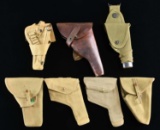 LOT OF 7 BRITISH & COMMONWEALTH HOLSTERS.