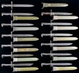 GROUPING OF 9 US MODEL 1905 E1 AND 4 M1 BAYONETS