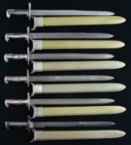 US WWII BAYONETS, 5 MODEL 1942 AND 1 USN MK1