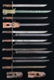 LOT OF 7 IMPERIAL JAPANESE TYPE 30 BAYONETS.