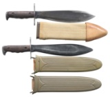 U.S. WWI MODEL 1917 BOLO KNIVES & 1 1918 SCABBARD.