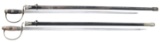 TWO WWII GERMAN POLICE OFFICIAL'S SWORDS.