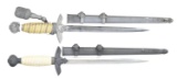 2 WWII GERMAN 2nd MODEL LUFTWAFFE DAGGERS BY SMF &