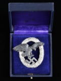 WWII GERMAN CASED OBSERVER'S BADGE.