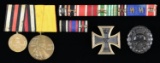AN EXTRAORDINARY WWI & WWII GERMAN RIBBON BAR,